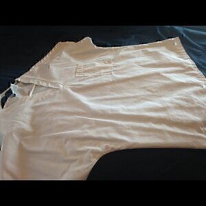 - Like new white one pocket scrub top
